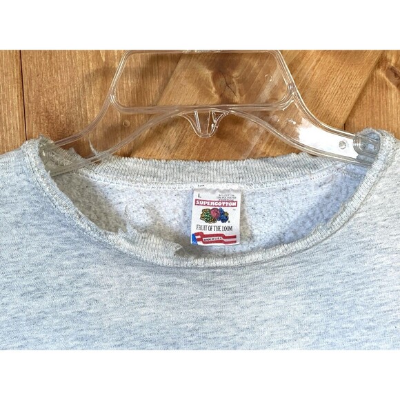 Vtg 1993 UNC Tar Heels Sweatshirt Championship Made In USA Sz Large Basketball - Picture 6 of 15